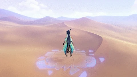 GIF таланта Белые облака на заре